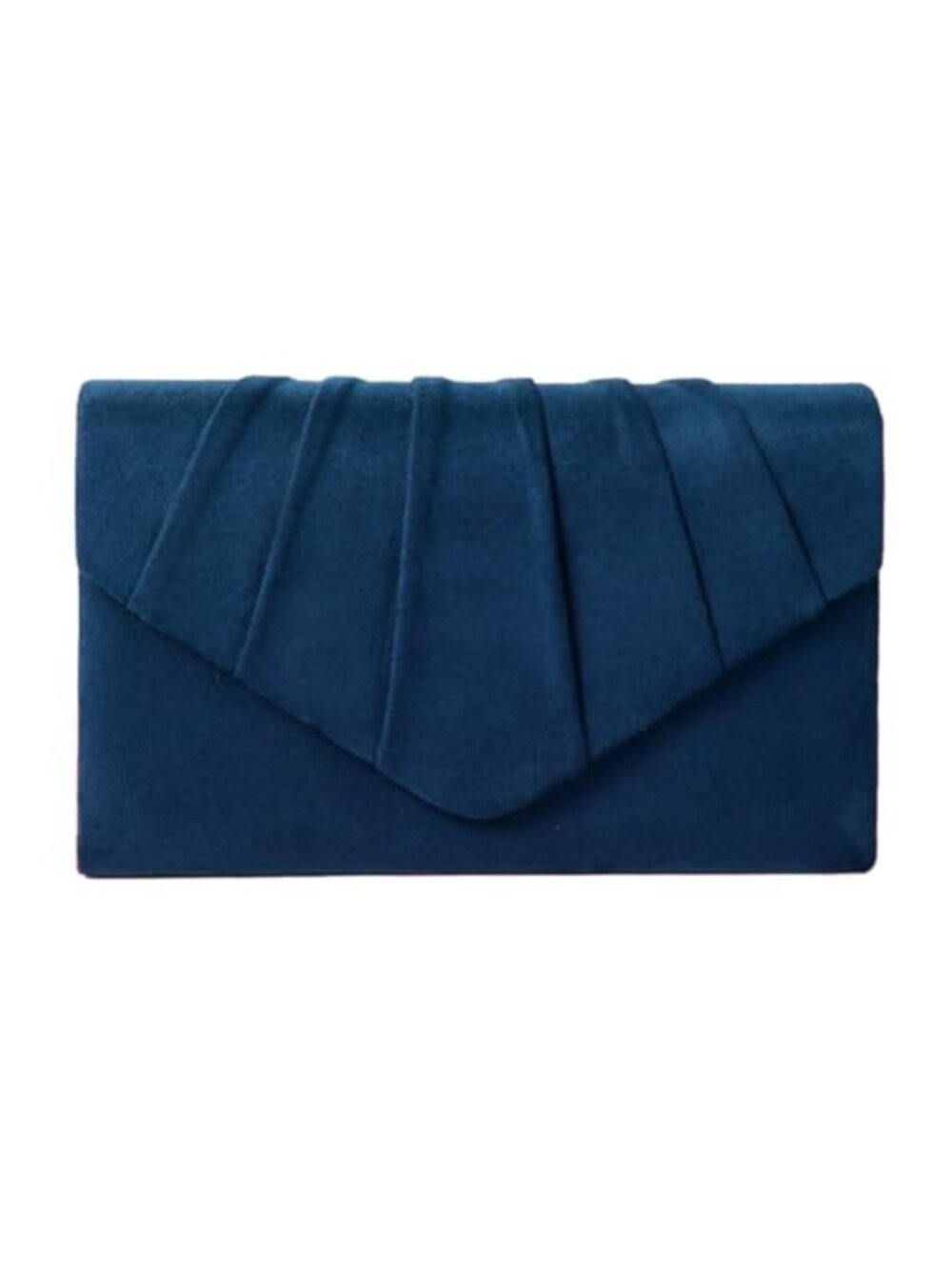 Pleated Velvet Suede Clutch Evening Bag for Women Wedding Party Handbag